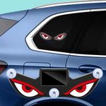 Generic Waterproof Dynamic Solar-Powered Car Eyes with USB Port and Glass Sticker