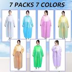 product_image_name-Generic-Disposable Rain Poncho Emergency Ponchos Rain Coat for Adults Women Men Compact Size 7 Packs 7 Color-6