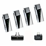 product_image_name-Generic-5 in 1 Wireless Lavalier  Noise Cancellations Microphone (4 lavaliers Microphones for, Type C and iPhone -2