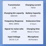 product_image_name-Generic-5 in 1 Wireless Lavalier  Noise Cancellations Microphone (4 lavaliers Microphones for, Type C and iPhone -4