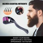 TIATOO Fast Effective Magic Beard Hair Growth Oil + Derma Roller - image 2