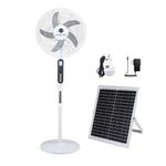 Miratec 16 Inches AC/DC Solar Rechargeable Fan + 25W Panel & A Bulb - image 2