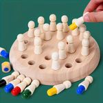 Generic Wooden Memory Matchstick Chess Game  Educational Memory & Brain Training Toy - image 3