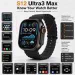 DRASURE S12 Ultra3 Max Smart Watch 49mm 2.3" OLED Bluetooth Call with 7 Color Straps For Android iOS - image 2
