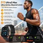 DRASURE S12 Ultra3 Max Smart Watch 49mm 2.3" OLED Bluetooth Call with 7 Color Straps For Android iOS - image 4