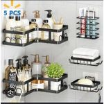 Generic 5 In 1 Multifunctional Bathroom Wall Organiser - Corner Rack
