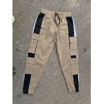 Carton Brown Chinos Combat With Black And White Stripes