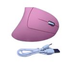 Pink Wireless Vertical Ergonomic Mouse