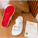 Open-toe slide sandal design.