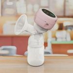 Generic 180ml wireless handheld electric breast pump, four mode nine speed painless breast pump - pink - image 3