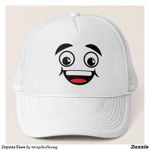 QUALITY BASEBALL WHITE CAP WITH DESIGN 