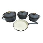 Generic 4 In 1 Enamel Coated Dutch Oven Cast Iron Pot - Cookware Set - image 2