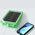 Generic Moon Castle 20W Mobile Charge Solar Panel Kit with Super Bright LED Floodlight