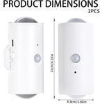 Generic RGB Color Changing Wall Lamp, Magnetic Night Light with Motion Sensor, Remote Control, White, Round LED Wall Lamp - image 2