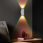 Generic RGB Color Changing Wall Lamp, Magnetic Night Light with Motion Sensor, Remote Control, White, Round LED Wall Lamp - image 6