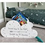 product_image_name-Generic-Large White Wooden Cloud Shaped Bookcase 60cm-2