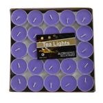 Generic TeaLight Candles 4+ Hours Unscented Smokeless Paraffin Purple