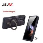 Samsung Galaxy Z Fold 5 Quality Leather Case with adjustable kickstand ring