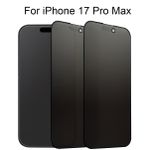 Generic (4 Pack) Privacy Screen Protector For iPhone 17 Pro Max- Anti-Peep Scratch Resistant Tempered Glass