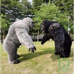 product_image_name-Generic-1pc BLACK Giant Inflatable Gorilla Costume - Premium Chub Suit-2