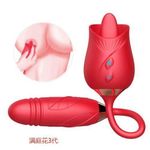 Two-in-one Automatic Telesco Rose-shaped Vibrating