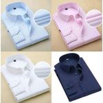 4 in 1 Men's Plain Long Sleeve Shirts