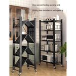 Generic Movable 5 Layers Storage Rack, Kitchen Microwave Stand