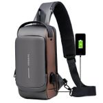 Generic Men Bag Pack With Lock Waterproof Anti-Theft Chest Bag