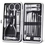 Generic Executive Personal Grooming Gift Set - Precision Matte Black Manicure Kit-19Pcs - image 4