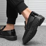 product_image_name-AIDAILU-Men's Oxfords Shoes PU Leather Male Casual Moccasins Loafers - Black-6