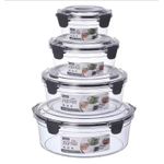 4-Piece Acrylic Food Container Storage Se