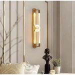 Luxury Interlocking LED Wall Sconce – Modern Gold Linear Vanity & Living Room Light