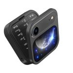 Mtk  i17 Air Mini Flip Mobile Phone,Foldable Cell Phone- Black 