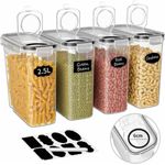 product_image_name-Generic-4 Airtight Cereal Containers- Snack & Spaghetti Storage Set-2