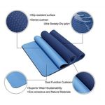 Eco-friendly Dual-colored Yoga Mat With Carrying Bag