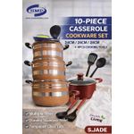Generic 10PCS QUALITY NON-STICK COOKWARE / POT SET