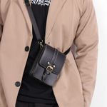Fashion Authentic Leather Men's Shoulder Bag - Chest Bag
