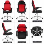 Generic Modern executive red and black mesh office chair - image 2