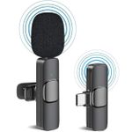 White Label Wireless Lavalier Microphone USB C - Black