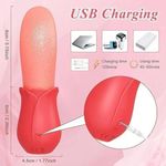 Generic Long-Rose-Vibrator-Licking-Massager-for-Women - image 3