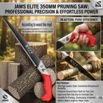 Generic Pruning Saw Curved Handsaw Garden Tree Branch Wood Cutting 350mm - image 2