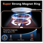Generic Iphone 18pro max transparent magsafe charging case with Screen Protector - image 5