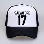 Double Colors Design Face Cap: Black