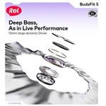 itel TWS BudsFit 5 Earbuds Open-Ear True Wireless Active Noise Cancellation Earbuds - image 5