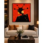 Home Decorators Collection African-Inspired Abstract Wall Art Frame – Red, Black & Gold Artwork