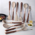 product_image_name-Generic-Quality Silicon Cooking Cutlery/Spoon Set-1