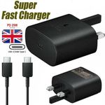 Samsung 25W Wall Charger Power Adapter with 5A Type C Cable, Super Fast Charging, Compact Design, Energy Efficient, Compatible with Galaxy and USB Type C Devices