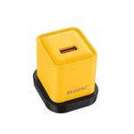 Generic Fast USB Wall Charger 5V 2.1A - Single Port Yellow - UK Plug