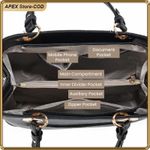 ASHION Chic PU Leather Tote Bag For Women  Lightweight Durable Versatile - image 4