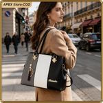 ASHION Chic PU Leather Tote Bag For Women  Lightweight Durable Versatile - image 7